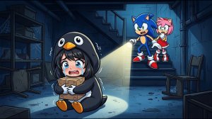 Соник забыл Гугугагу в подвале... Что будет дальше? ГугуГага Пингвин