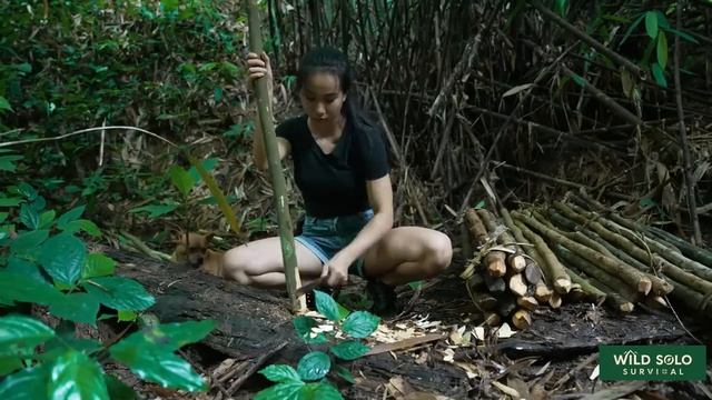 TIMELAPSE 266 Days Survival  Two Sisters Build a Treehouse from Start to Finish