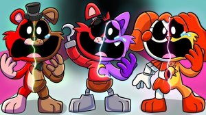 Улыбающиеся твари, но все аниматроники_ _ Poppy Playtime 3 — анимации на русском