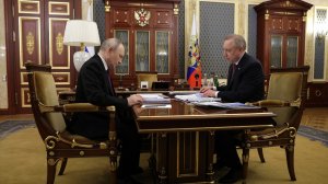 Владимир Путин встреча с губернатором Санкт-Петербурга А.Бегловым, Санкт-Петербург, 27 апреля 2026