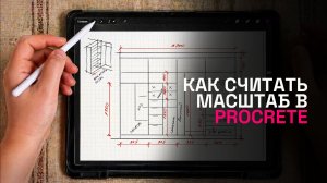 Как правильно выстроить масштаб в Procreate