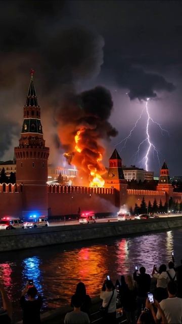 Падение символа: ночь гнева и разрушений Кремль пожар кризис