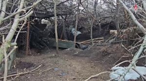 Боевая работа расчетов гаубиц «Гиацинт-Б» группировки войск «Центр»