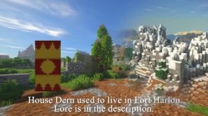 Minecraft Mountain Castle with villages and ruins - Fort Haerton