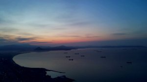 полёт над озером (рассвет город Находка)