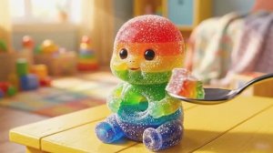 Вы бы попробовали это радужное желейное детское лакомство? Невероятно приятные видео