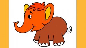 Раскраска 🖍️ Слон 🐘 Видео для детей