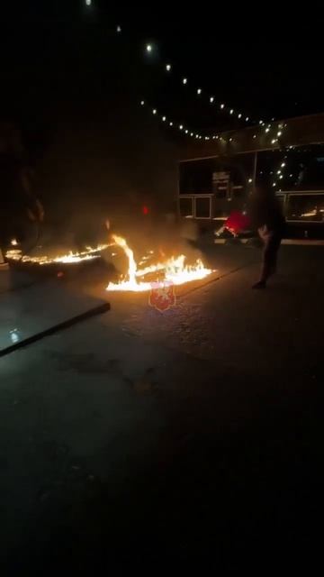 Сегодня ночью полицейские задержали очень «зажигательного» правонарушителя