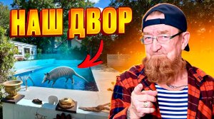 БРОНЕНОСЕЦ ЧУТЬ НЕ УТОНУЛ В НАШЕМ БАССЕЙНЕ! НАШ КОЛХОЗАНСКИЙ ДВОР В АМЕРИКЕ