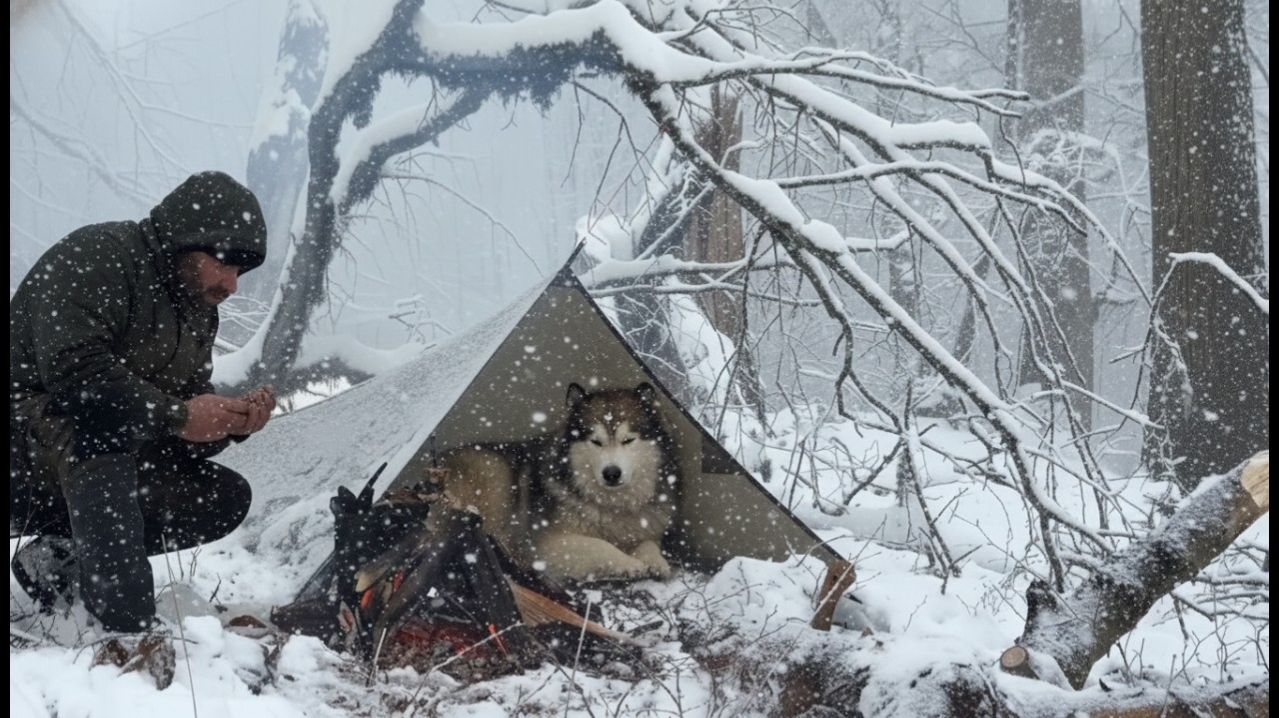 Выживание в заснеженной дикой местности: кемпинг в глубоком снегу и при минусовой температуре