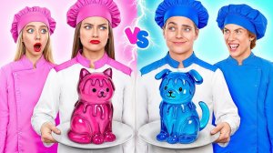 Кулинарный Челлендж Мальчики VS Девочки  Сумасшедшие Кулинарные Идеи