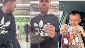 ОБЗОР- Охранник остановил, не заплатил за продукты. Поменял права, сдал по новой экзамены.