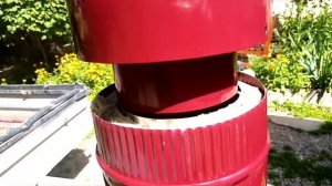 Переход с кирпичной труба на сэндвич.Дымоход из 4х кирпичей(четверик).Сэндвич 130/190 в цвет кровли.