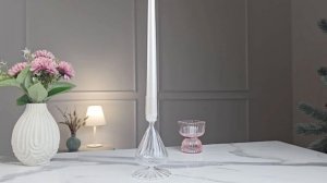 Подсвечник БОУРНЕ, стекло, прозрачный, 16 см, 1146700