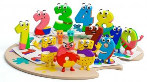 Учим Цифры от 1 до 10 для детей | Раскрашиваем цифры и учимся считать