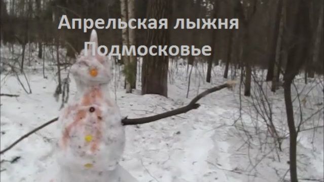На апрельской лыжне. Весенние холода. Подмосковный Королев 2018