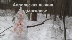 На апрельской лыжне. Весенние холода. Подмосковный Королев 2018