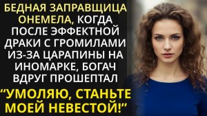 Подравшись утром с охраной богача, заправщица с бензоколонки уже вечером сияла на  светском балу