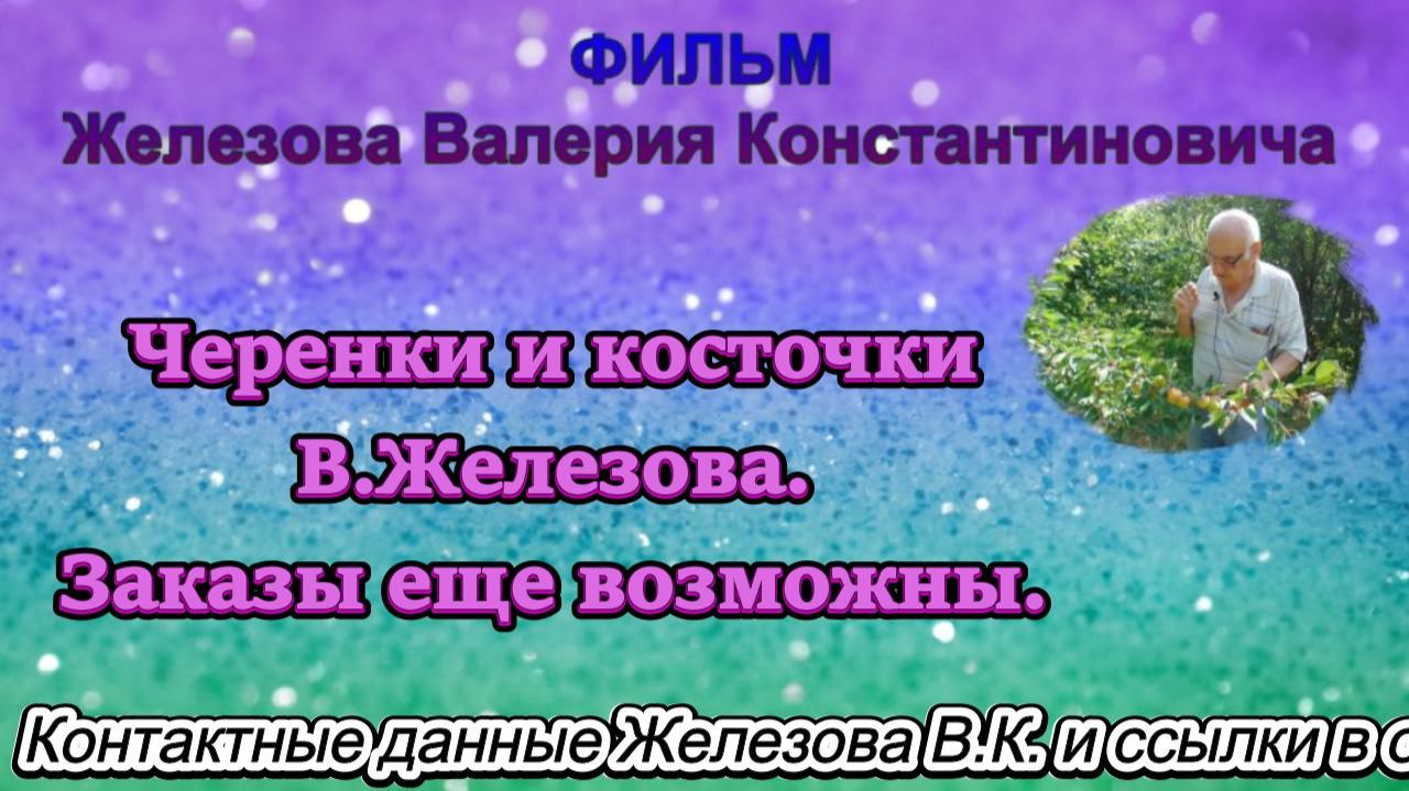 Черенки и косточки В.Железова. Заказы еще возможны.