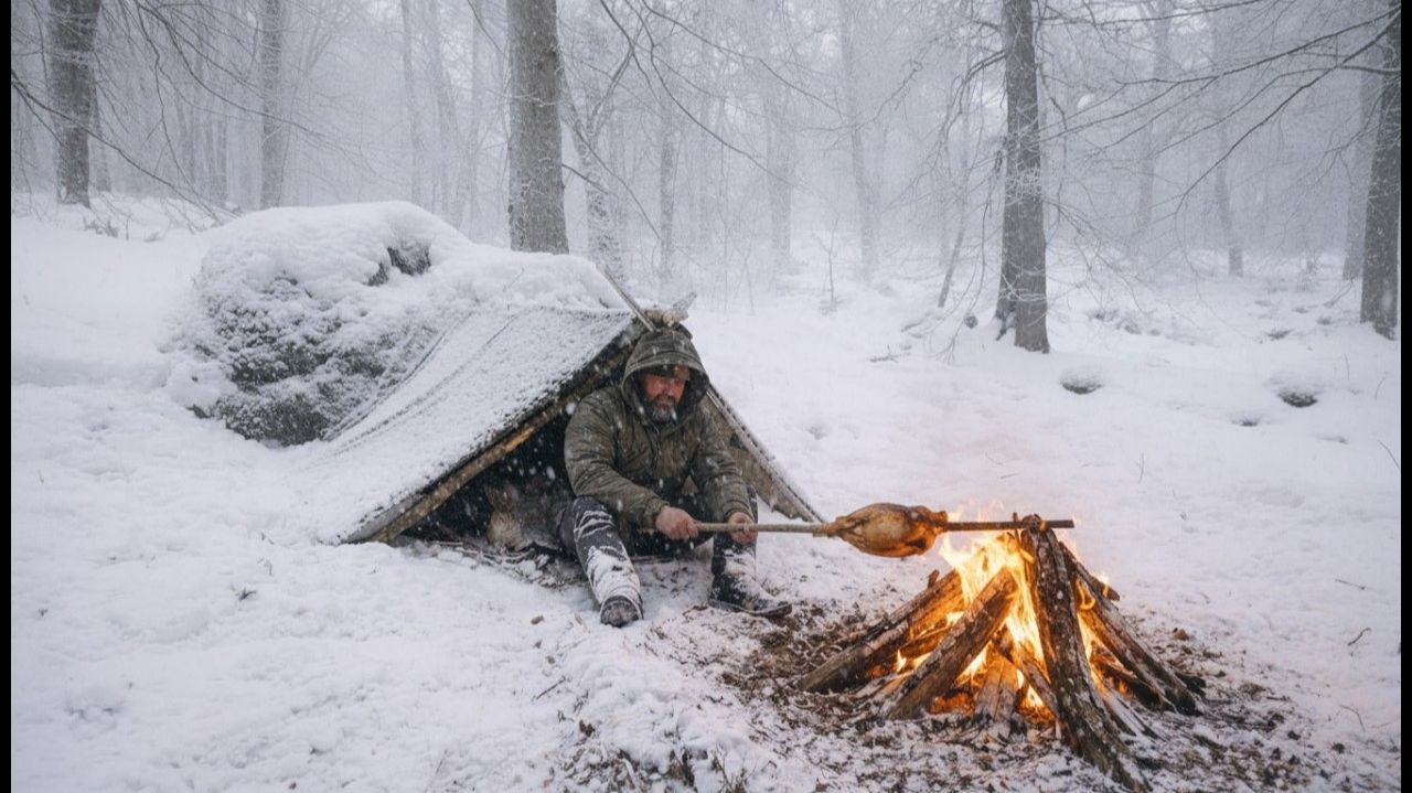 В одиночестве в глубоком снегу: как построить спасительное укрытие с нуля