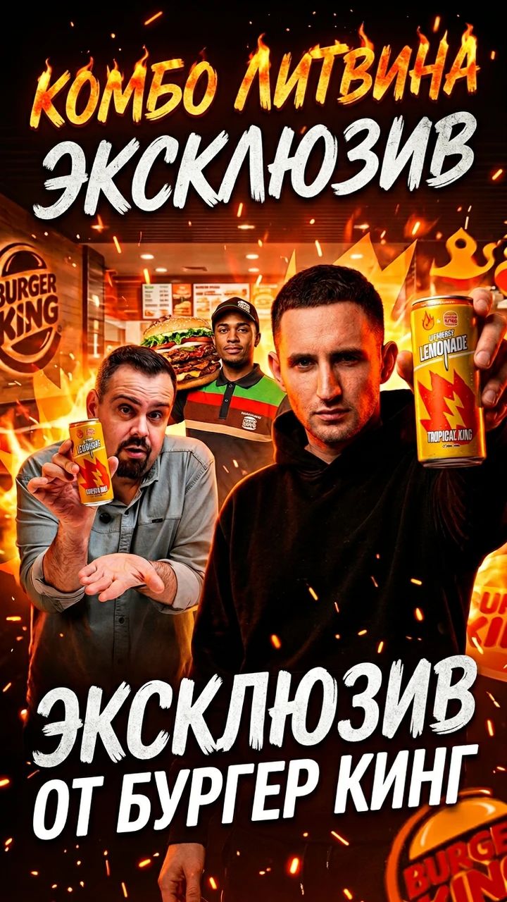 Обзор Комбо Миша Литвин от Бургер кинг