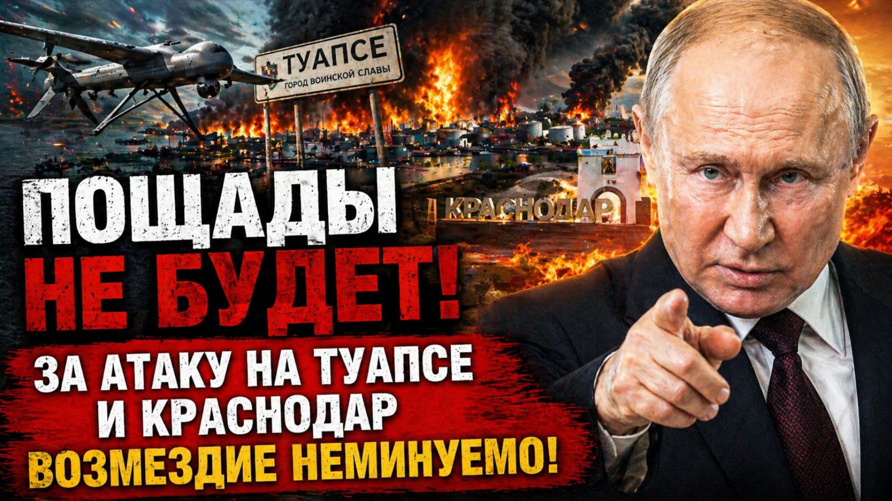 ПОЩАДЫ НЕ БУДЕТ! За Атаку на Туапсе и Краснодар ВОЗМЕЗДИЕ неминуемо!