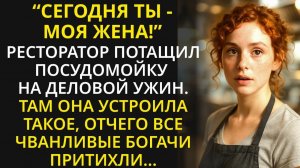 Ресторатор взял посудомойку на переговоры, как фальшивую жену, но не ожидал, что она спасёт сделку