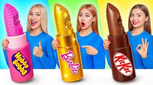 Мармеладная еда vs Настоящая еда vs Шоколадная еда Челлендж # Смешные Моменты от Bubba DO Challenge