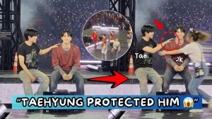 Хейтеры замолчали😱Тэхён мгновенно защитил Чонгука, когда арми выбежала на сцену💔