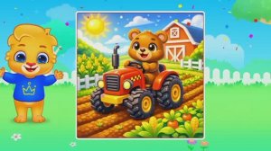 Детский развивающий мультфильм, головоломка, пазлы.