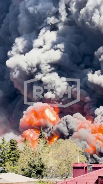 Туапсе горит  пожар 