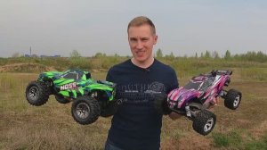 Traxxas rustler и hoss, тест
