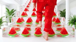 По какой лестнице вы бы поднялись? Невероятно приятное ASMR-видео с искусственным интеллектом