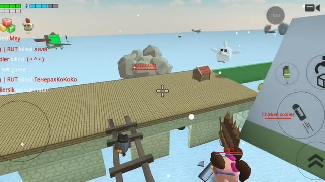 Бесим игроков в чикен Ган  на серверах и режиме зомби.