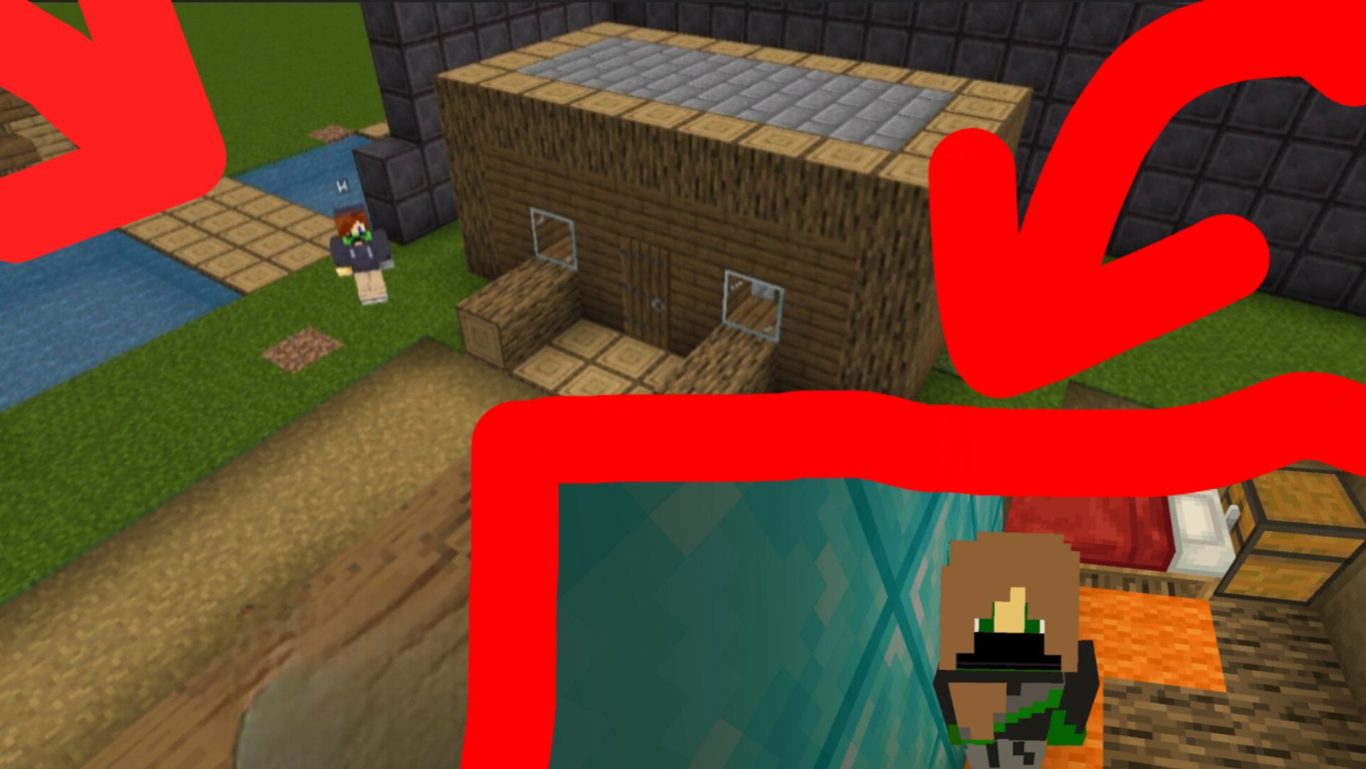 Я ТАЙНО ЖИВУ ПОД ДОМОМ ДРУГА В МАЙНКРАФТ