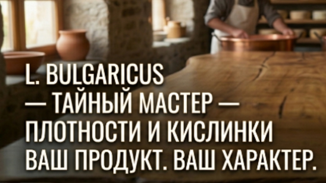 Lactobacillus bulgaricus — Плотность и кислинка.