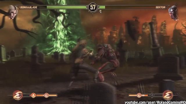 Mortal Kombat 9 Ladder Sonya Blade (Story) [HARD]