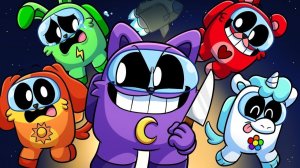 Улыбающиеся твари, но все амогусы_ _ Poppy Playtime 3 — русские анимации