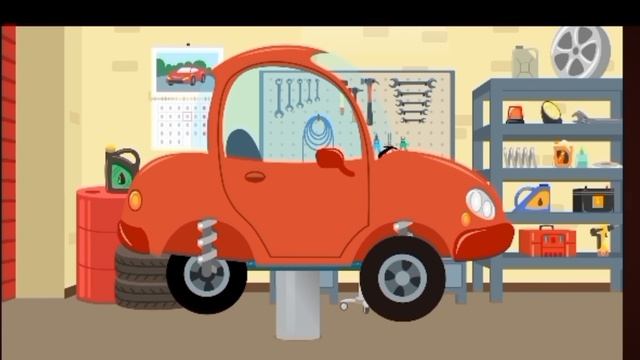 Волшебный гараж. Кузнечик. Котёнок Котэ. Мультик.