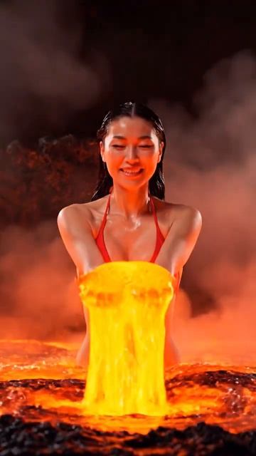 Искупалась в огненной жидкости