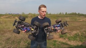 Traxxas maxx против hoss , тест