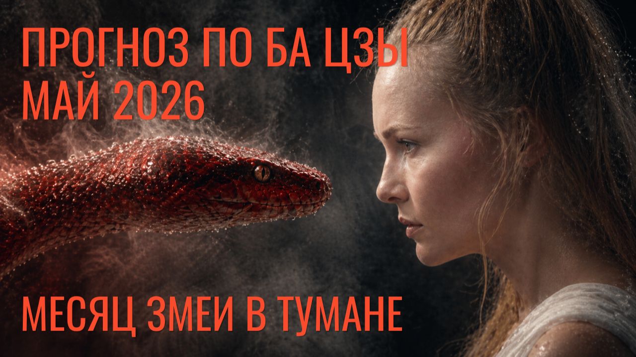Прогноз на май 2026 по Ба Цзы: что скрывает туман? Вода Инь на Змее фаза Зачатия и новые начинания