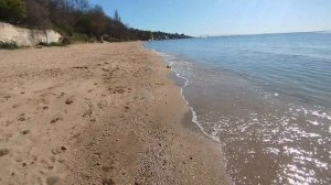 Аршинцево. Пляж. Теплое утро на берегу моря.