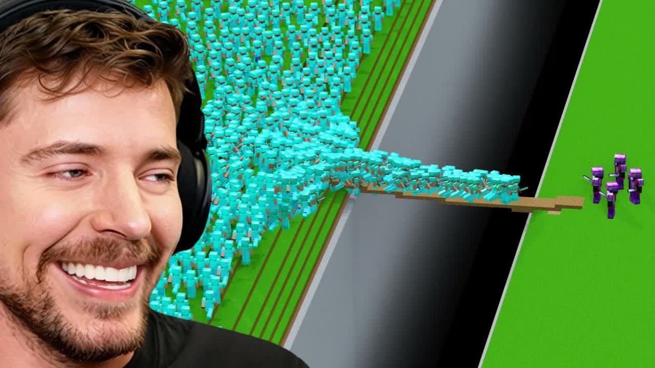 4 профессионала против 1000 игроков