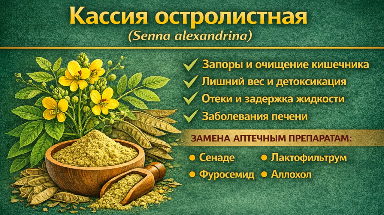 Кассия остролистная (Senna Alexandrina) - порошок
