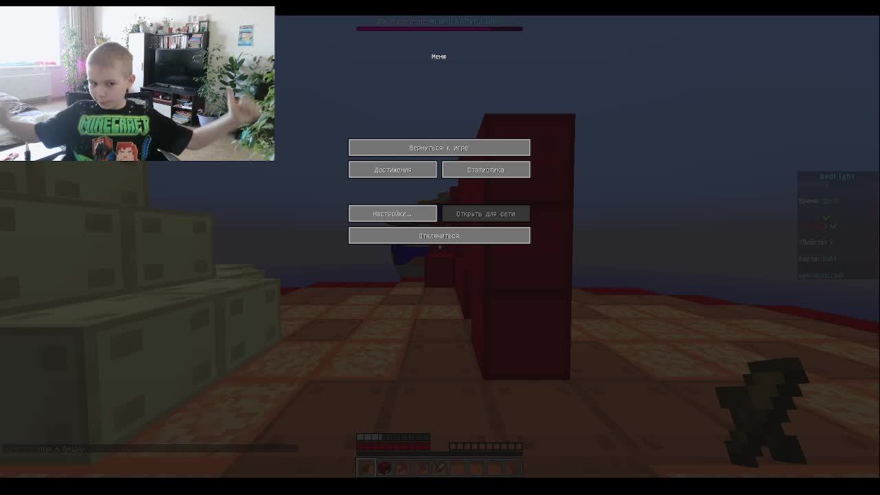 Играем в майн! с вебкой!