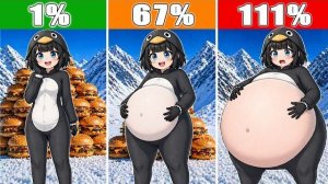 МАЙНКРАФТ СТРОЙКА НО ГУГУ ГАГА ПИНГВИН ТОЛСТЕЕТ 🍔 ТОЛСТЕЕТ И НАЕЛАСЬ БУРГЕРОВ