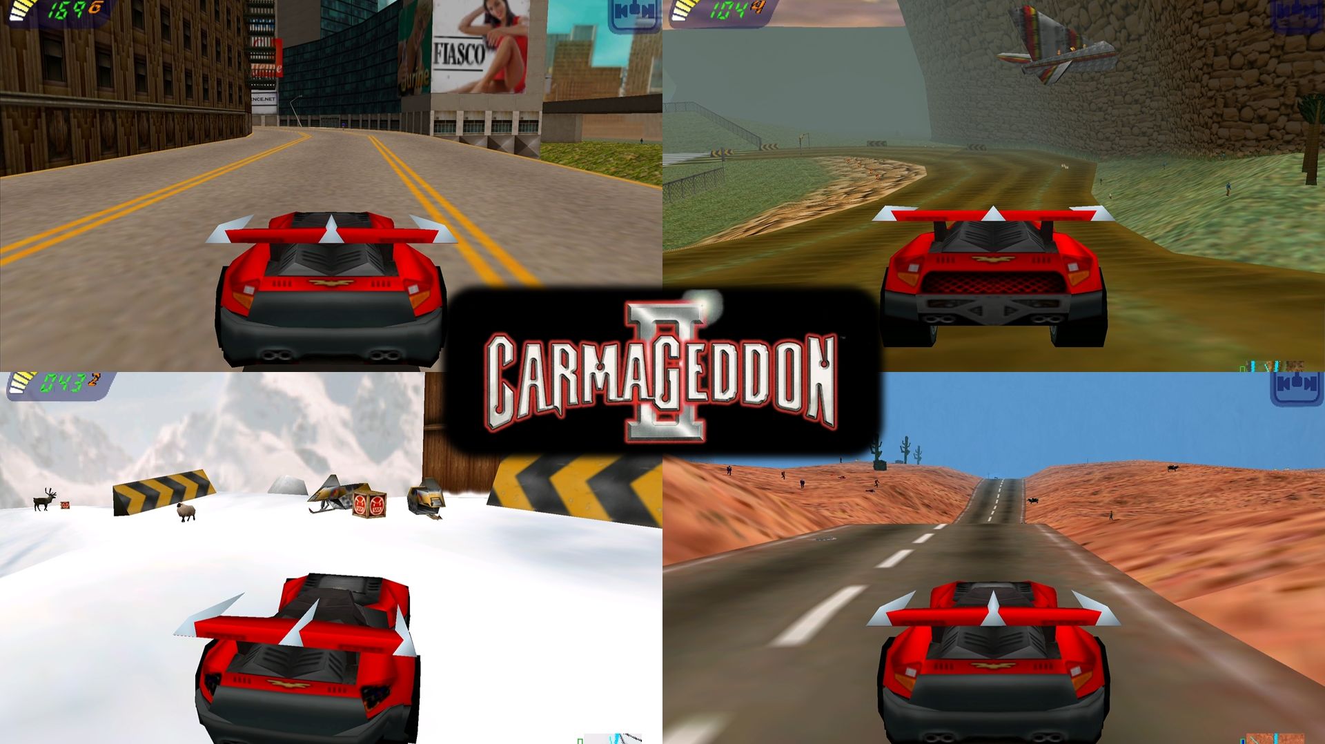 Carmageddon II: Carpocalypse Now (PC) - Все Гоночные Трассы
