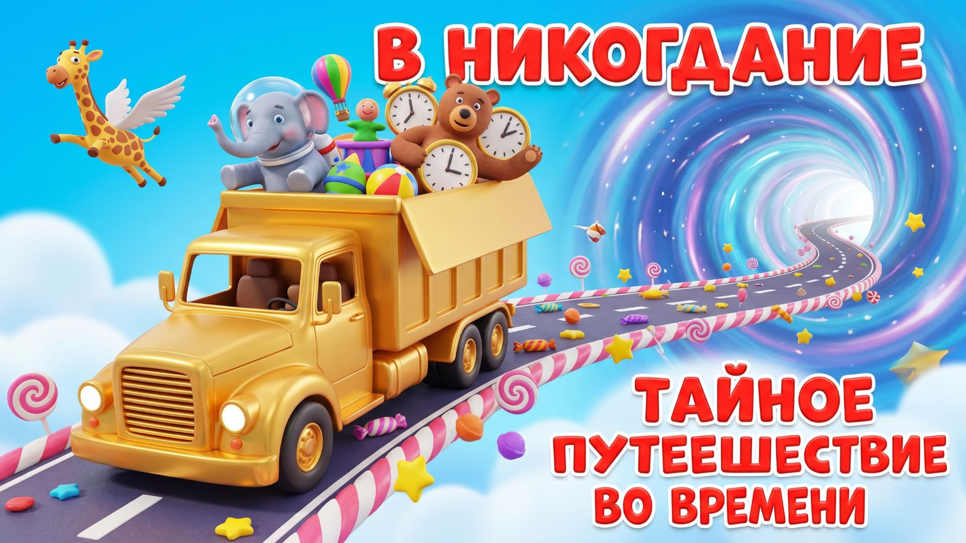 Дорога в Никогдание и золотой грузовичок 🌌🚚 Тайное путешествие во времени | Мультик для детей