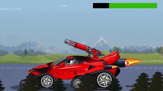 Reinforcing the  Fire Truck  land rover   Cartoons about tanks